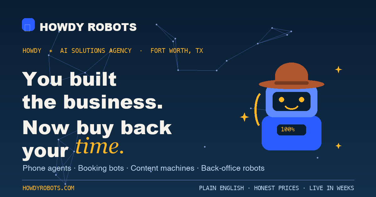 Howdy Robots Ai Solutions. — photo from the business website